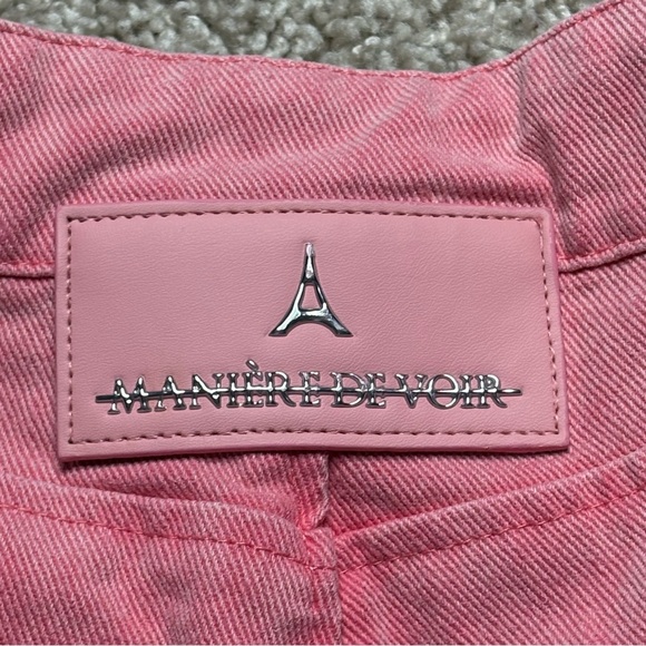 Maniere De Voir Pink Cargo Jeans - Picture 3 of 8